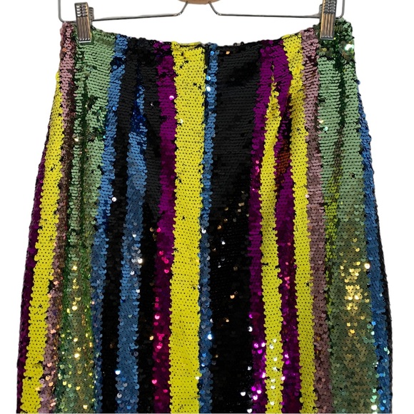 Anthropologie Rdalamal Sequin Midi Skirt Size Small - Picture 8 of 11